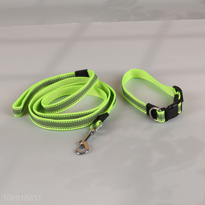 New Product Durable Reflective <em>Dog</em> <em>Collar</em> and Leash Set