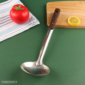 Top sale long handle stainless steel soup ladle wholesale