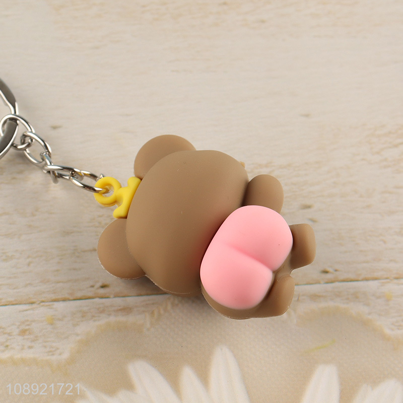 China factory cartoon bear pendant decorative keychain for sale