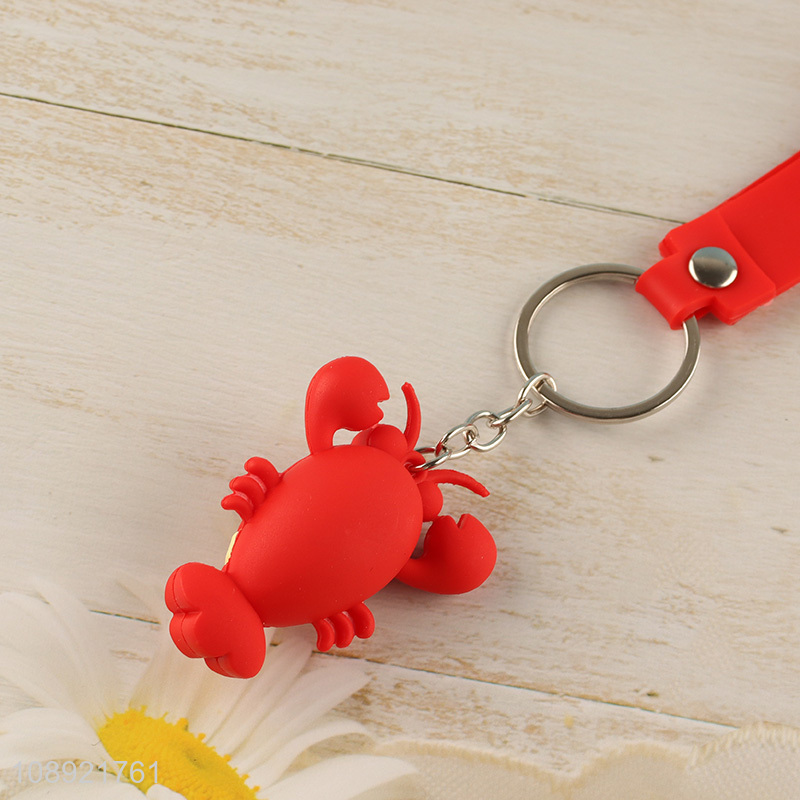 Hot products cartoon silicone pendant decorative keychain for sale