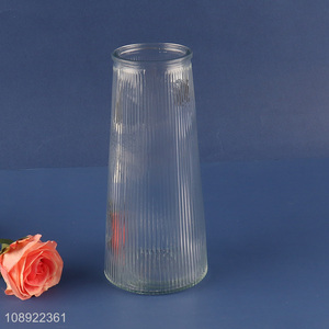 High quality tabletop decoration glass <em>flower</em> <em>vase</em> hydroponic <em>vase</em>