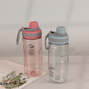 Factory Supply Plastic Fitness Sports Water Bottle with Spout Lid