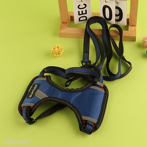 Best selling comfortable adjustable dog harness and leash set wholesale