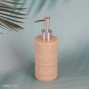 Hot selling refillable ceramic soap dispenser bottle <em>bathroom</em> <em>accessories</em>