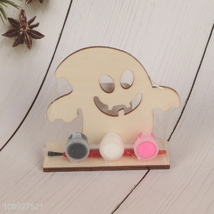 Wholesale DIY Wood Painting Kit Halloween Ghost Tabletop Ornaments