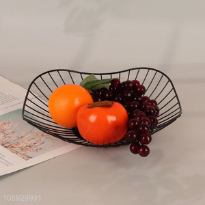 Wholesale Metal Wire Fruit Basket Iron Storage Basket for Countertop