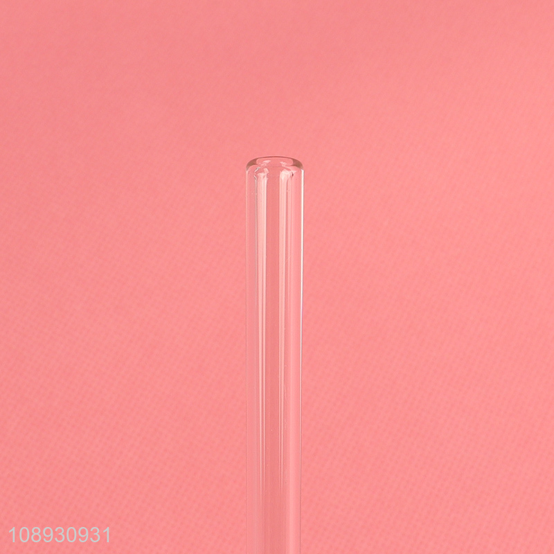 High Quality 4+1 Clear Glass Straws with Bent and Straight Straws