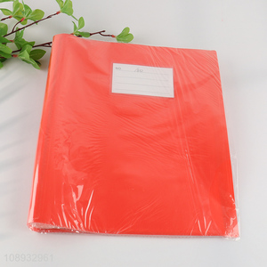 Good quality red multi- pocket plastic file folder