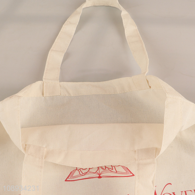 Wholesale Custom Logo Canvas Grocery Bag Shopping Bag with Handles