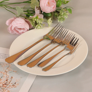 New Arrival 5PCS Stainless Steel Dinner Forks with Round Edge