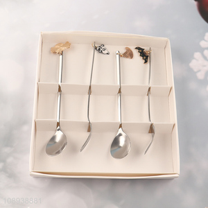 Yiwu market stainless steel 4pcs tableware fork and spoon