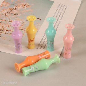 Good Quality 6 Colors Vase Shape Highlighters Novelty Mini Marker Pens