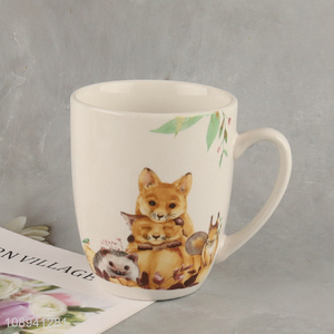 China wholesale animal printed ceramic water cup drinking cup