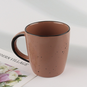 Factory supply ceramic water cup coffee cup with handle