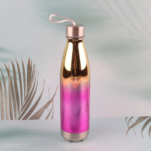 High Quality 750ml Fashion Electroplated Plastic Sports Water Bottle