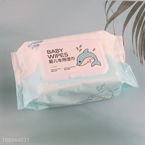 Hot Selling 80PCS Baby Hand and Face Wipes Disposable Water Based Wipes