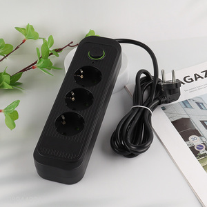 China Product Portable European Extension Socket Power Strip with 3 Sockets