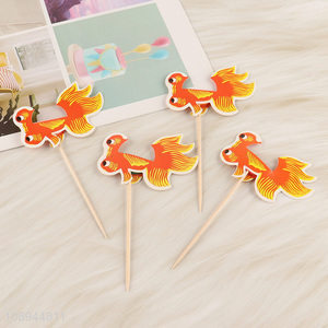 Good Quality 4PCS Goldfish Food Sticks Fancy Corktail Picks