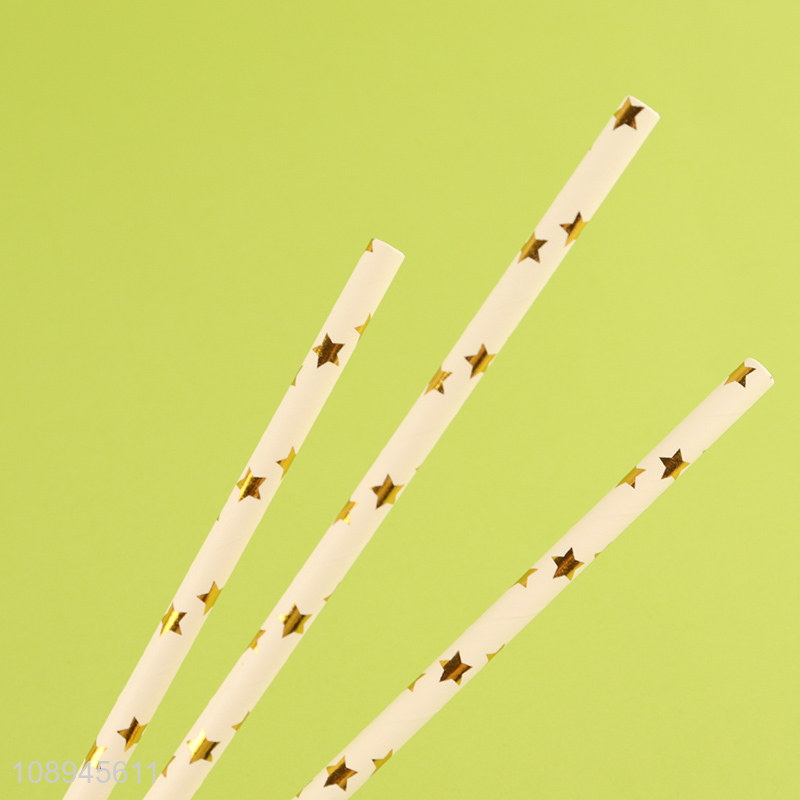 New Arrival Biodegradable Straws Decorative Paper Straws