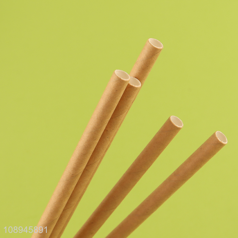 New Product Brown Paper Straws Disposable Straws for Juices