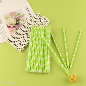 New Product Polka Dot Paper Drinking Straws for Restaurant