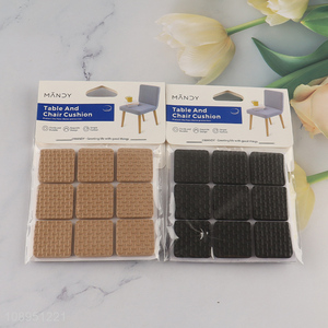 High Quality 9PCS 2.8X2.8CM Square EVA Furniture Pads Anti Scratch Chair Leg Pads