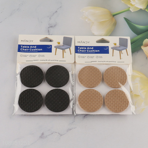 New Arrival 4PCS 4X4CM Round EVA Furniture Pads Anti Scratch Chair Leg Pads