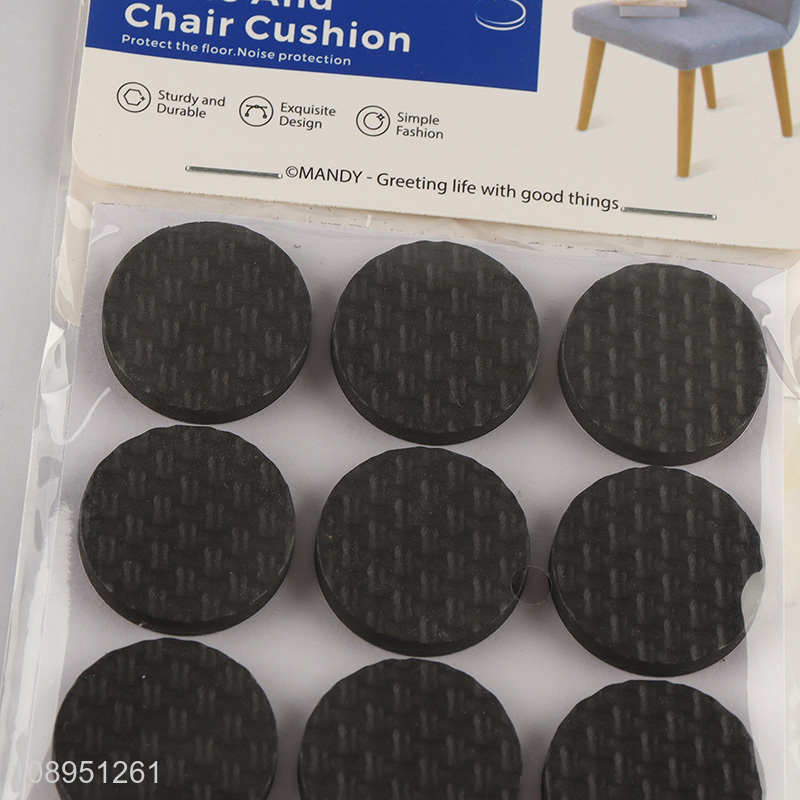 Factory Supply 9PCS 2.8X2.8CM Round EVA Furniture Pads Anti Scratch Chair Leg Pads