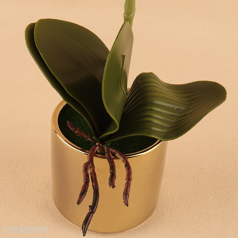 Good Quality Artificial Orchid Fake Potted Plant for Home Decor