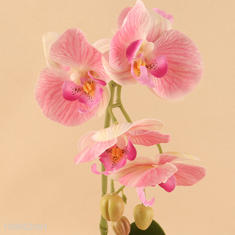 Good Quality Artificial Orchid Fake Potted Plant for Home Decor