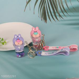 Latest products multicolor cartoon pendant keychain for gifts