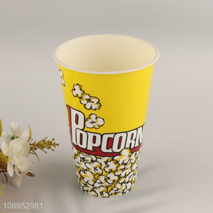 Hot Selling <em>Plastic</em> Open-Top Popcorn Container Reusable Popcorn <em>Bucket</em>