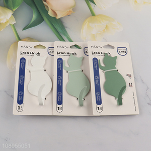 Good Quality 2PCS Cat Shaped Adhesive Wall Hooks Waterproof Towel Hooks