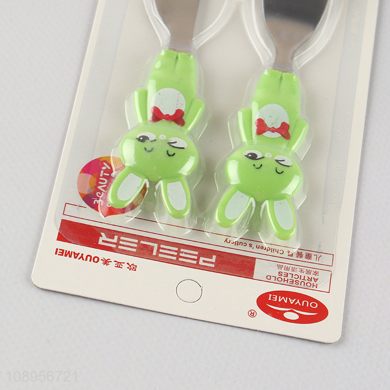 New Arrival Cartoon Dinner Knife and Fork Set for Kids Children