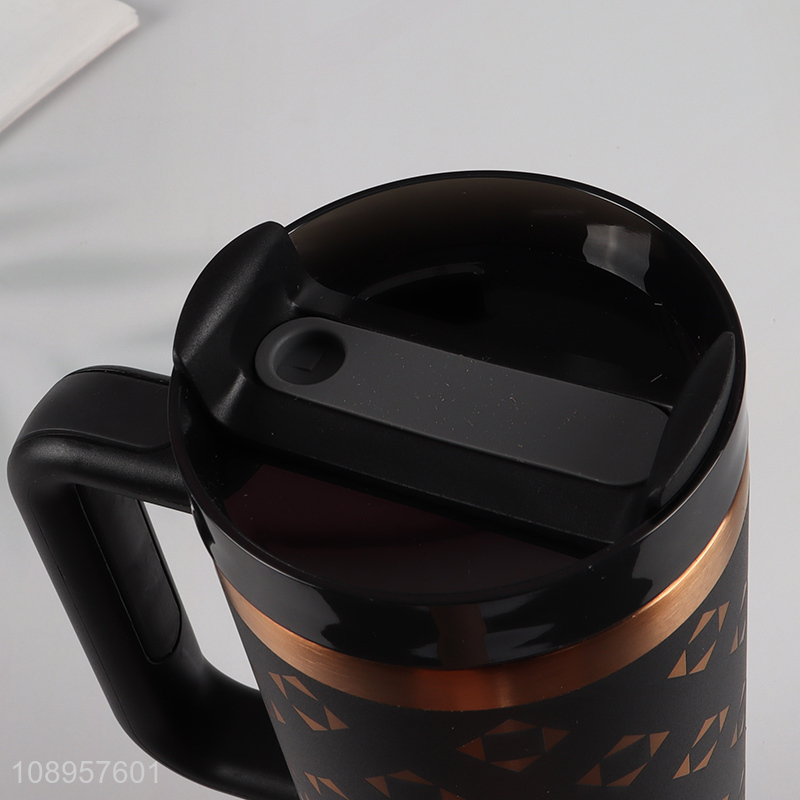 Hot selling car stainless steel insulated vacuum cup water mug with lid