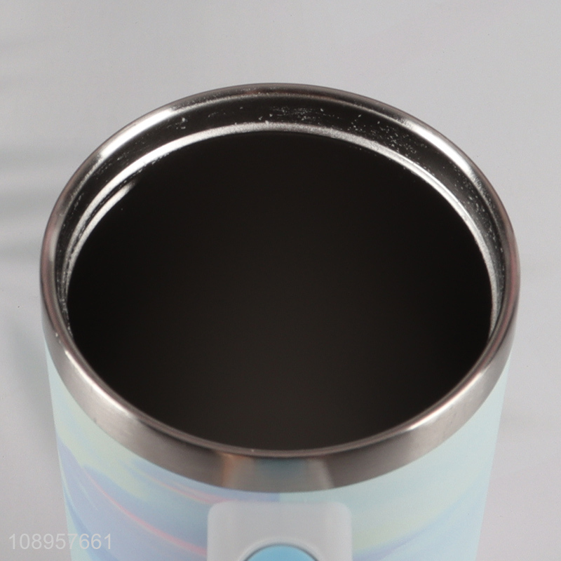 Most popular stainless steel car vacuum cup with lid&handle