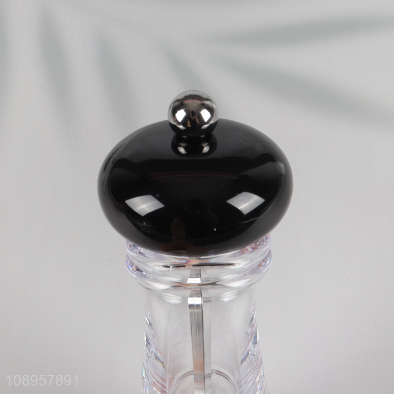 Factory direct sale clear manual salt pepper grinder