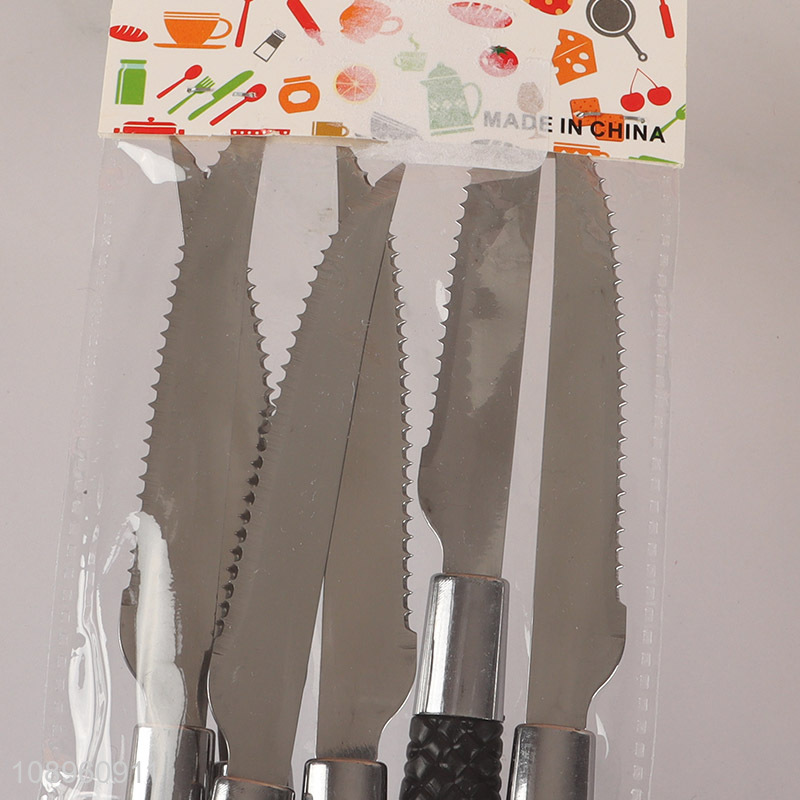 Factory direct sale 6pcs stainless steel dinner knife set