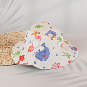 Good selling carton children breathable fisherman hat sun hat