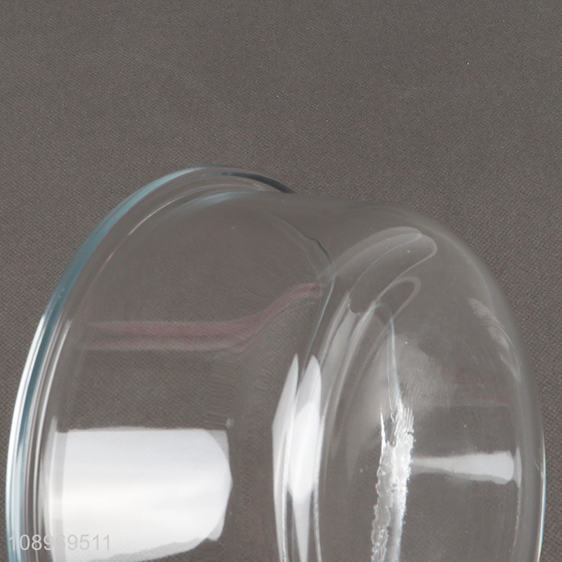 Top products round sealed glass food container preservation box