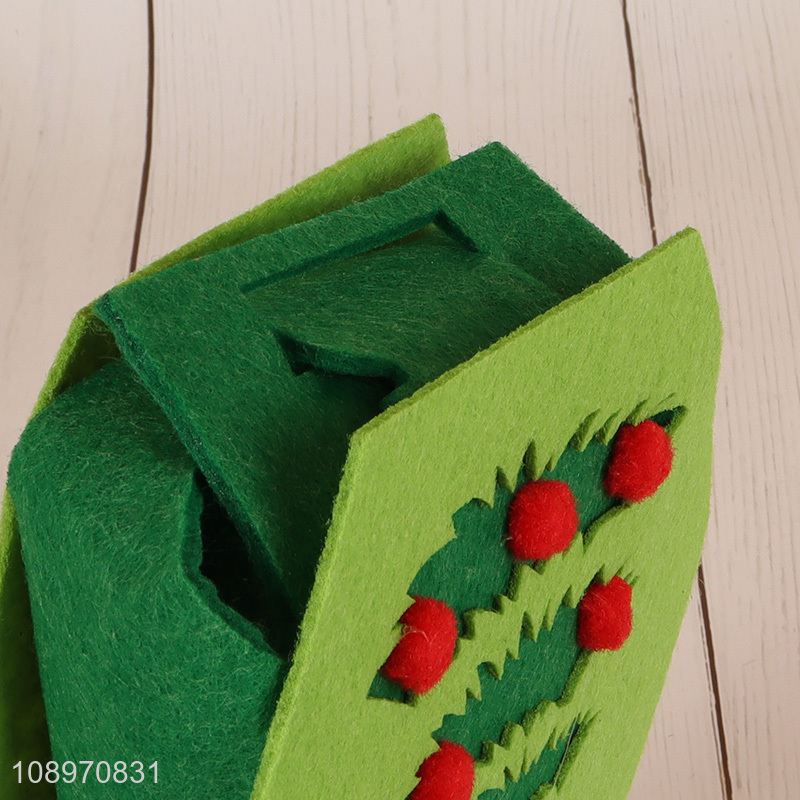 Popular products portable christmas felt bag candy bag