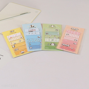 Latest products cartoon panda series sticky notes post-it notes