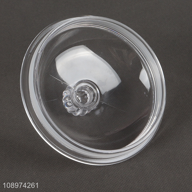 Factory price clear plastic sealed storage jar with lid