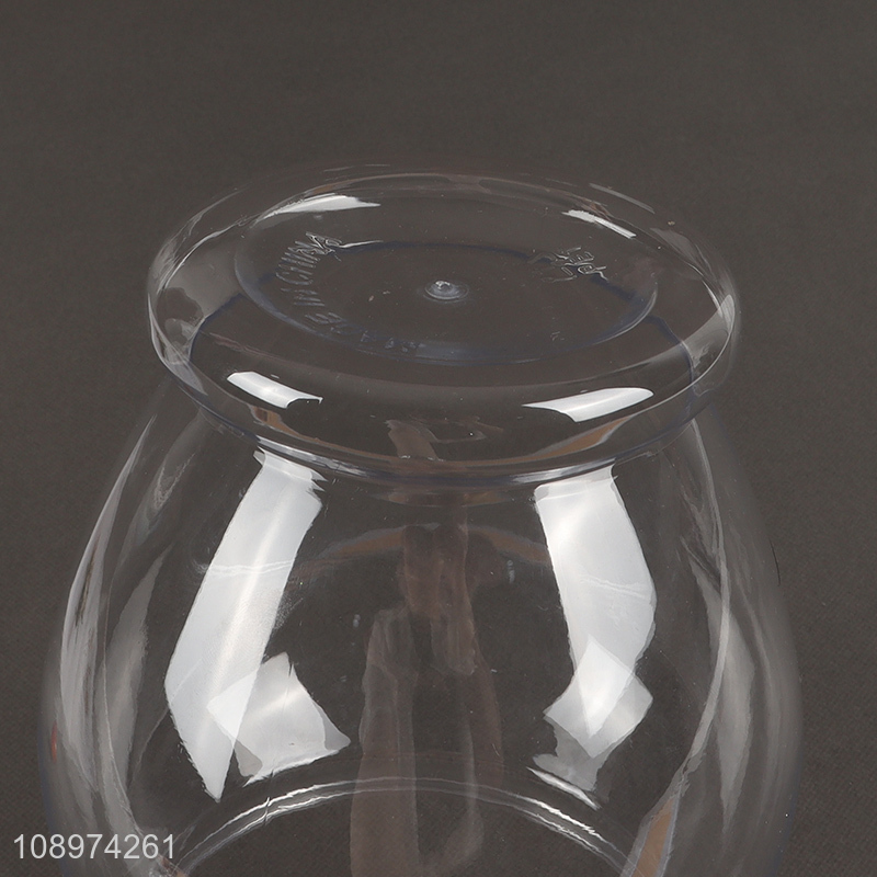 Factory price clear plastic sealed storage jar with lid