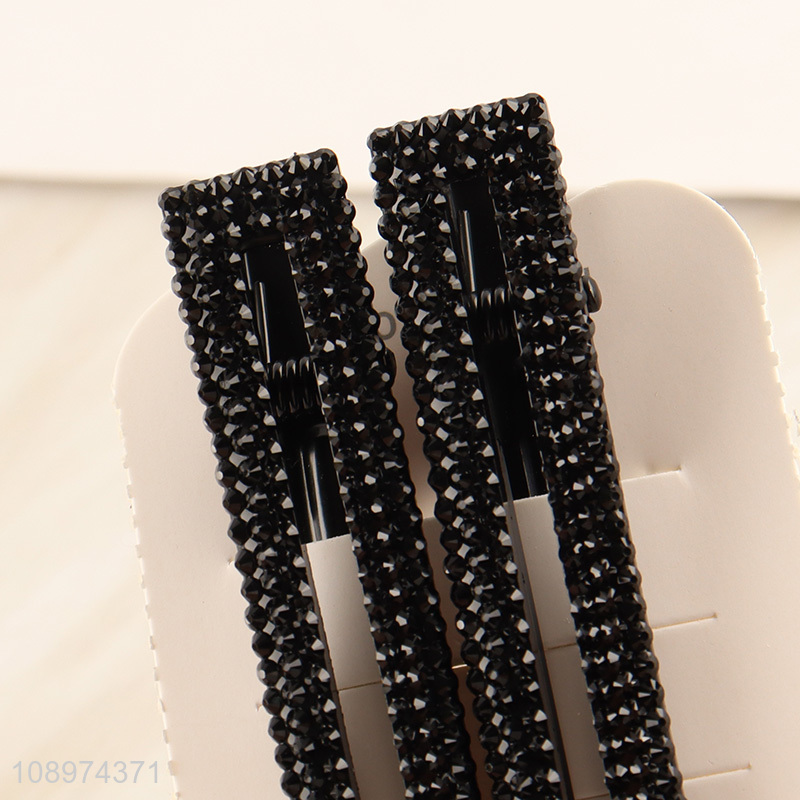 Good Quality 2PCS Hollow Metal Hair Clips Non-Slip Hair Clips