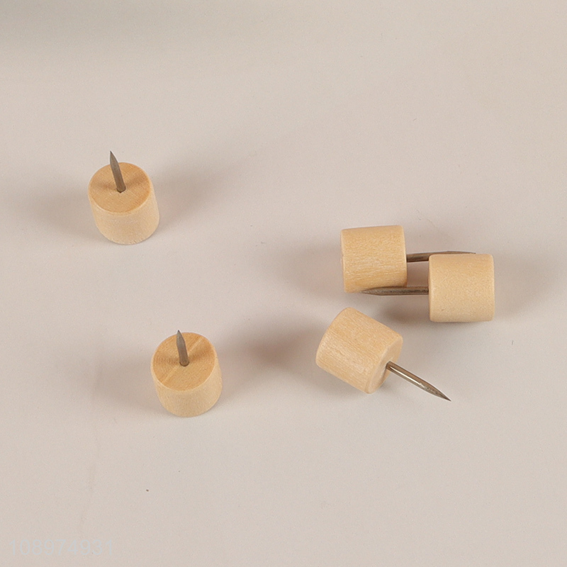 Factory supply wooden map tacks marking pushpin for school office