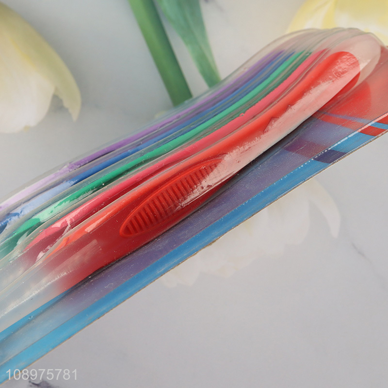 Factory direct sale 5pcs adult oral care toothbrush set wholesale