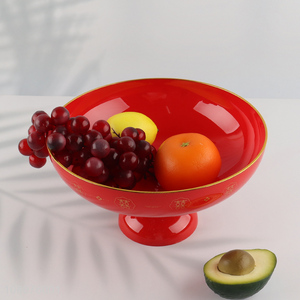 China products red <em>PET</em> fruit plate fruit tray for home