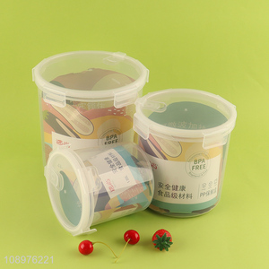 Good selling round BPA free food container preservation box wholesale