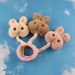 New arrival rabbit shape <em>pet</em> <em>dog</em> chew toy training toy